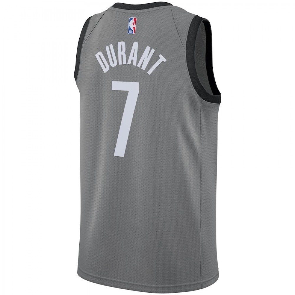 Men's Brooklyn Nets Kevin Durant #7 Gray 2020/21 Swingman Jersey - Statement Edition-Pro Kit Vault | Brand New 26/27 Sports Jerseys